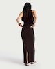 image 3 of F&F Textured Split Hem Co-ord Maxi Skirt in Brown