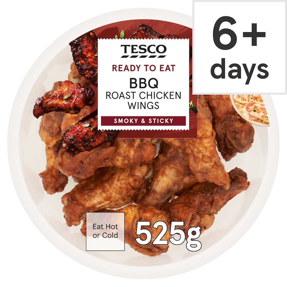 Tesco BBQ Roast Chicken Wings 525g