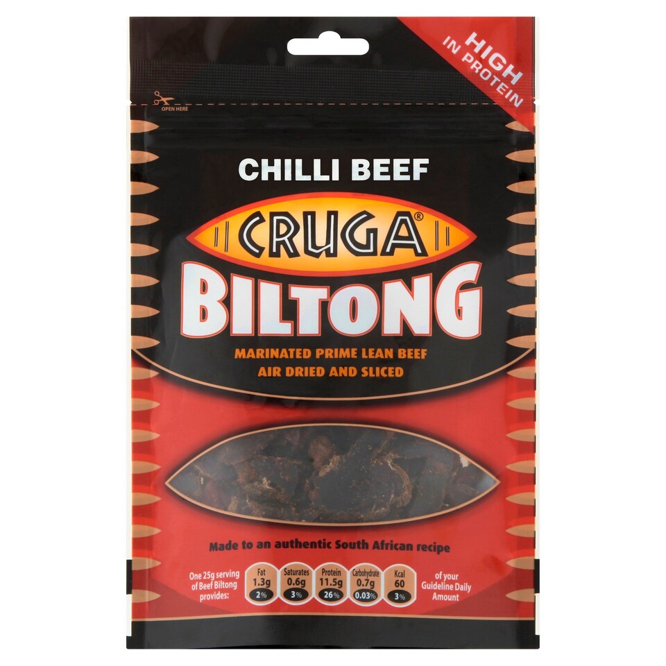 image 1 of Cruga Chilli Beef Biltong 70G