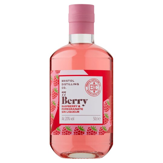 image 1 of 77 Berry Raspberry & Pomegranate Gin Liqueur 50Cl