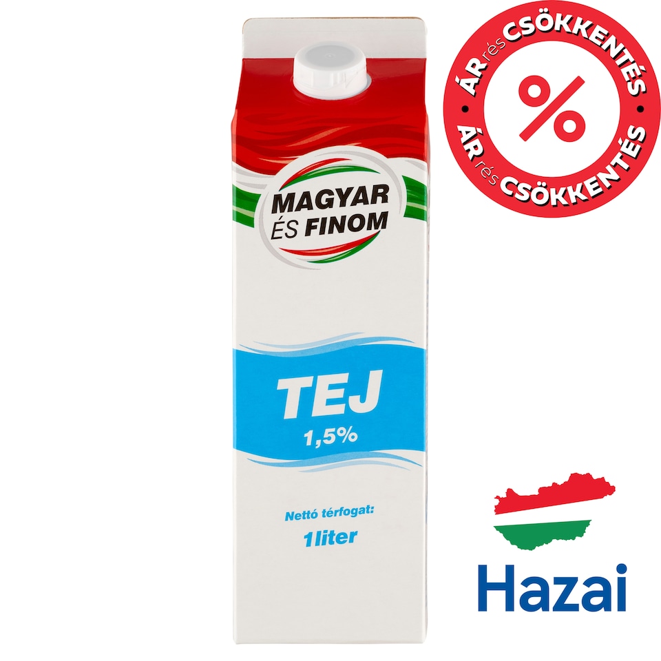 Magyar és Finom Milk 1,5% 1 l