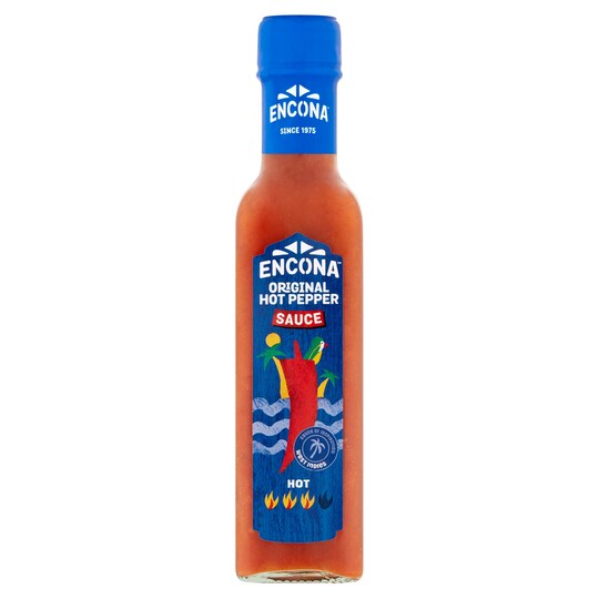 Encona Original Hot Pepper Sauce 220Ml Tesco Groceries