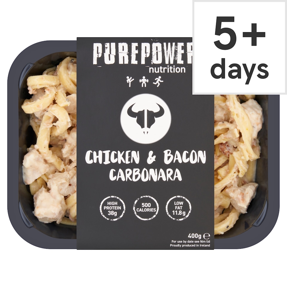 PUREPOWER NUTRITION CHICKEN & BACON CARBONARA 400G