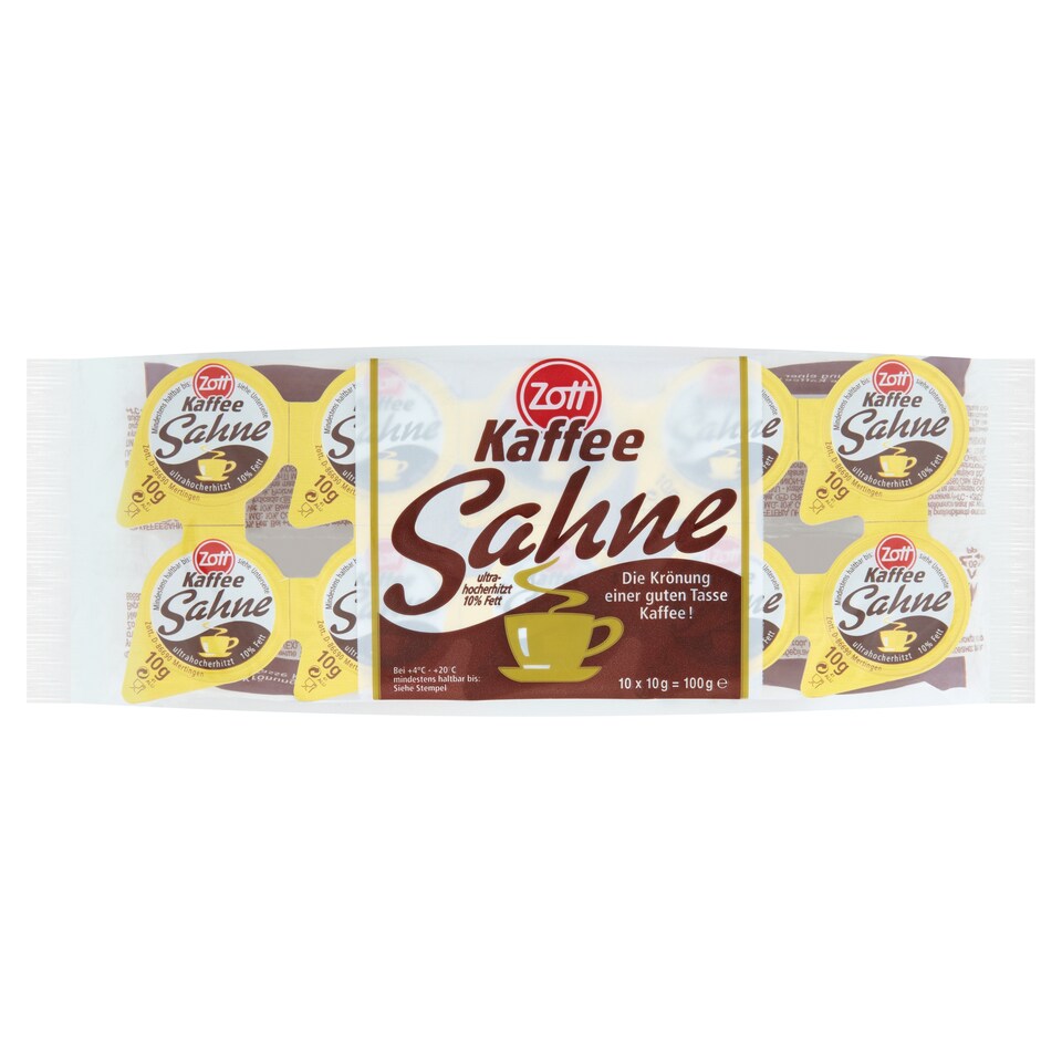 Obrázek 1 pro produkt Zott Smetana do kávy 10 x 10g (100g)