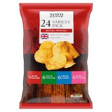 Tesco Variety Crisps 24 x 25g