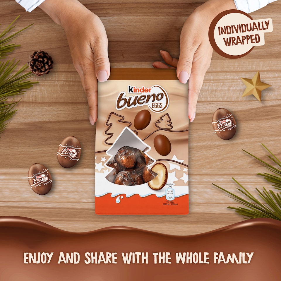image 1 of Kinder Bueno Chocolate Eggs 80G