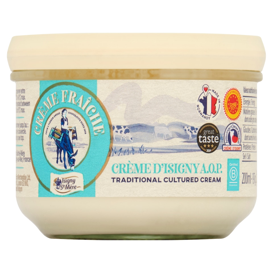 image 1 of Isigny Crème Fraîche Traditional Cultured Cream 200ML