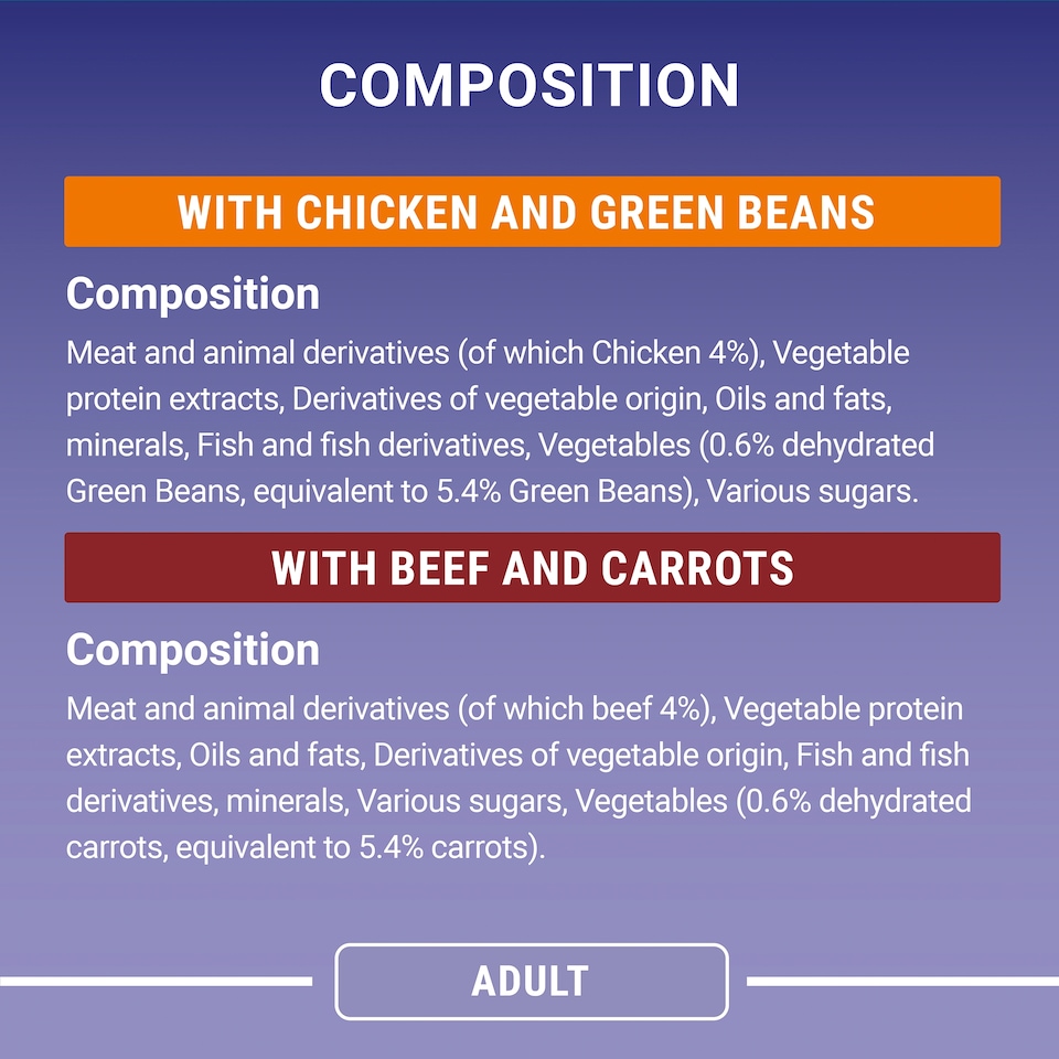 image 1 of Purina One Wet Meat Chicken Beef 8X85g