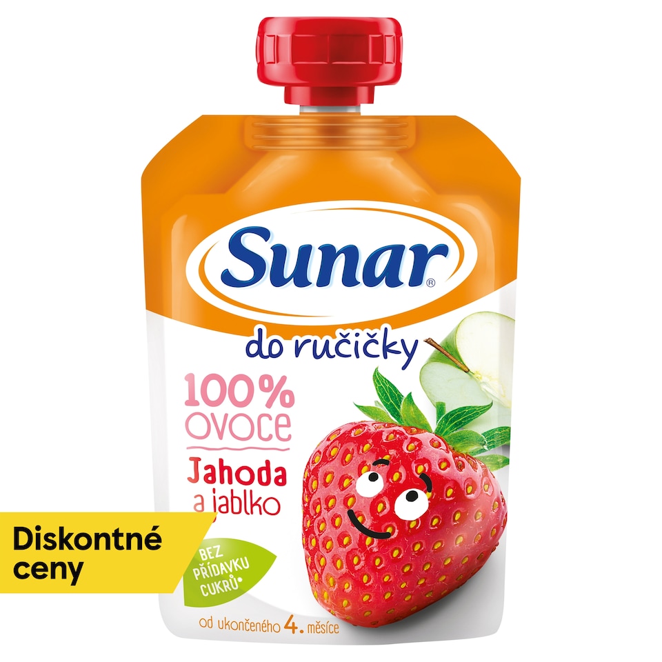 Sunar Do ručičky ovocná kapsička jahoda 4m+, 100 g