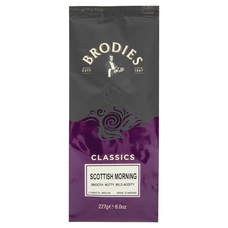 Brodies Scottish Morning Coffee Ground 227g