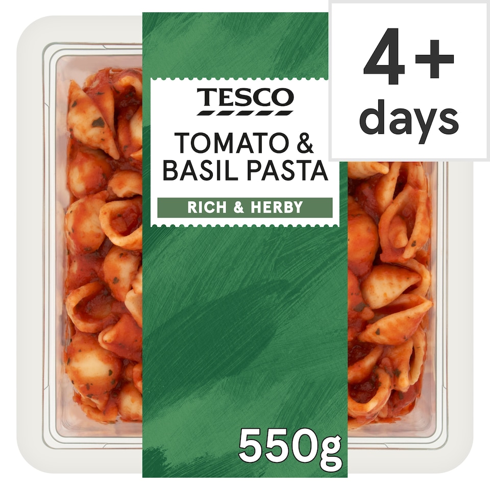 Tesco Tomato & Basil Pasta 550g