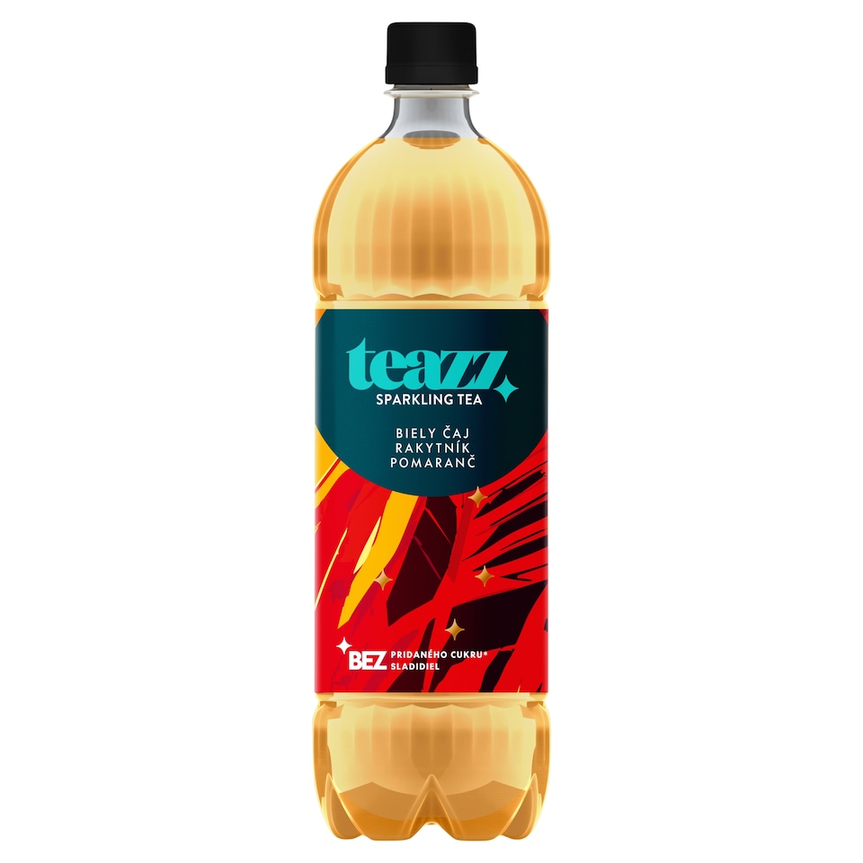 teazz Sparkling Tea biely čaj, rakytník, pomaranč 1 l