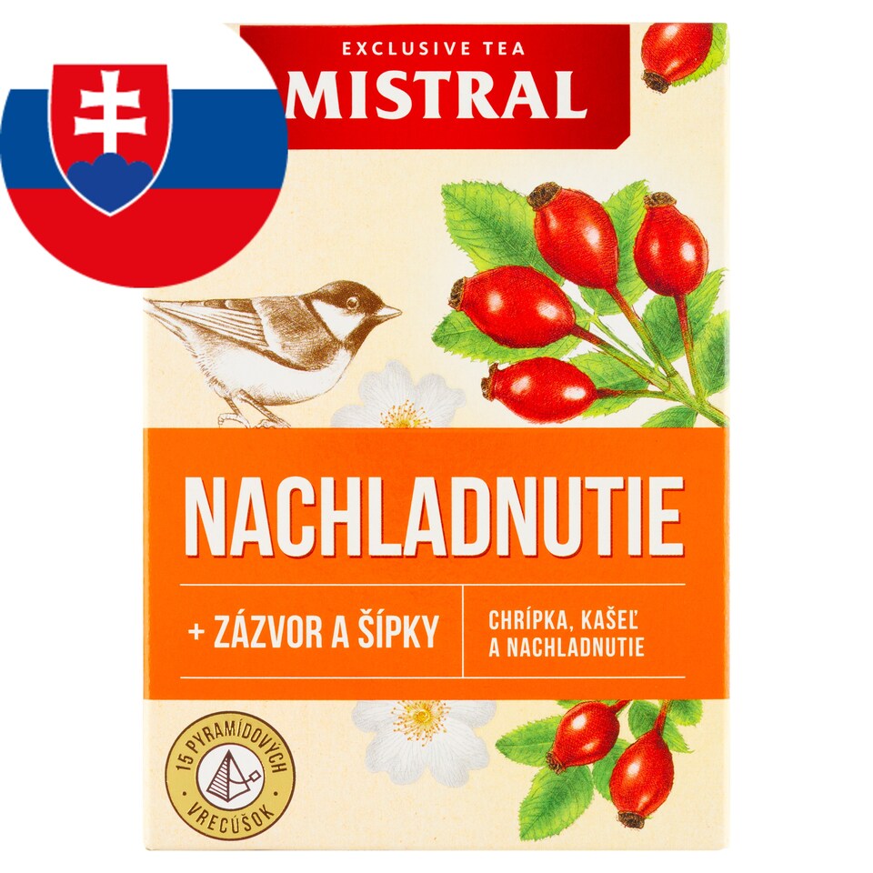 obrázok 1 z Mistral Nachladnutie + zázvor a šípky bylinno-ovocný čaj 15 x 2 g (30 g)