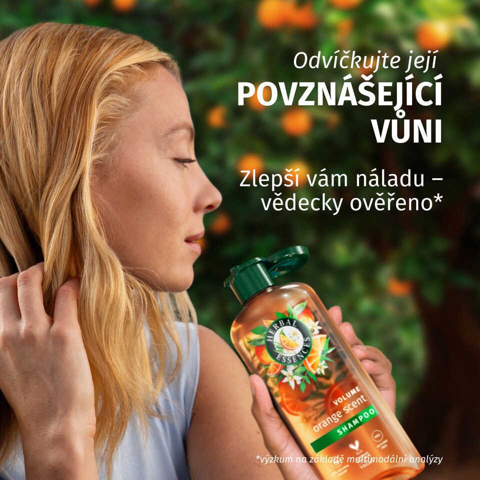 Obrázek 1 pro produkt Šampon Herbal Essences Orange Scent Volume 350ml pro Jemné vlasy, bez Silikonů