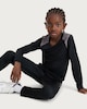 image 2 of F&F Active Boys ULTRAMOVE Side Panel Zip Hem Trousers in Black