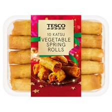 Tesco 10 Katsu Vegetable Spring Rolls 250g