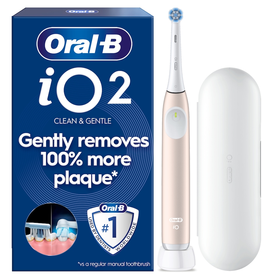 image 1 of Oral-B iO Series 2 Clean & Care Pink Electric Toothbrush and Travel Case