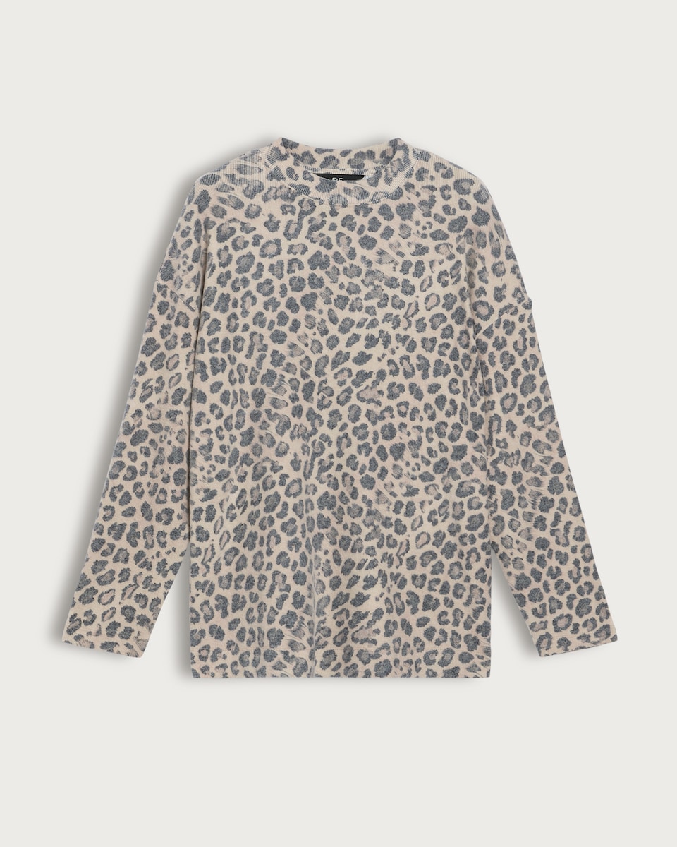 F&F Leopard Print Long Sleeved Jumper in Multi Brown
