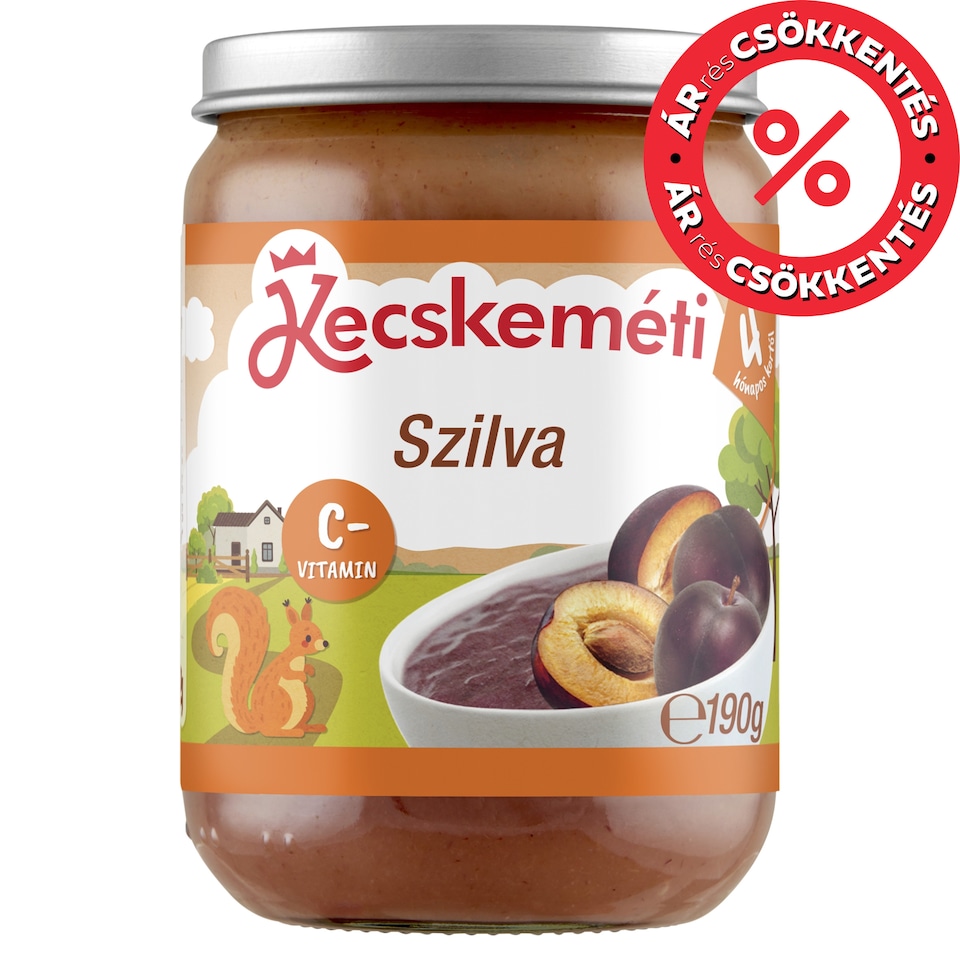 Kecskeméti Plum Baby Food 4 Months+ 190 g