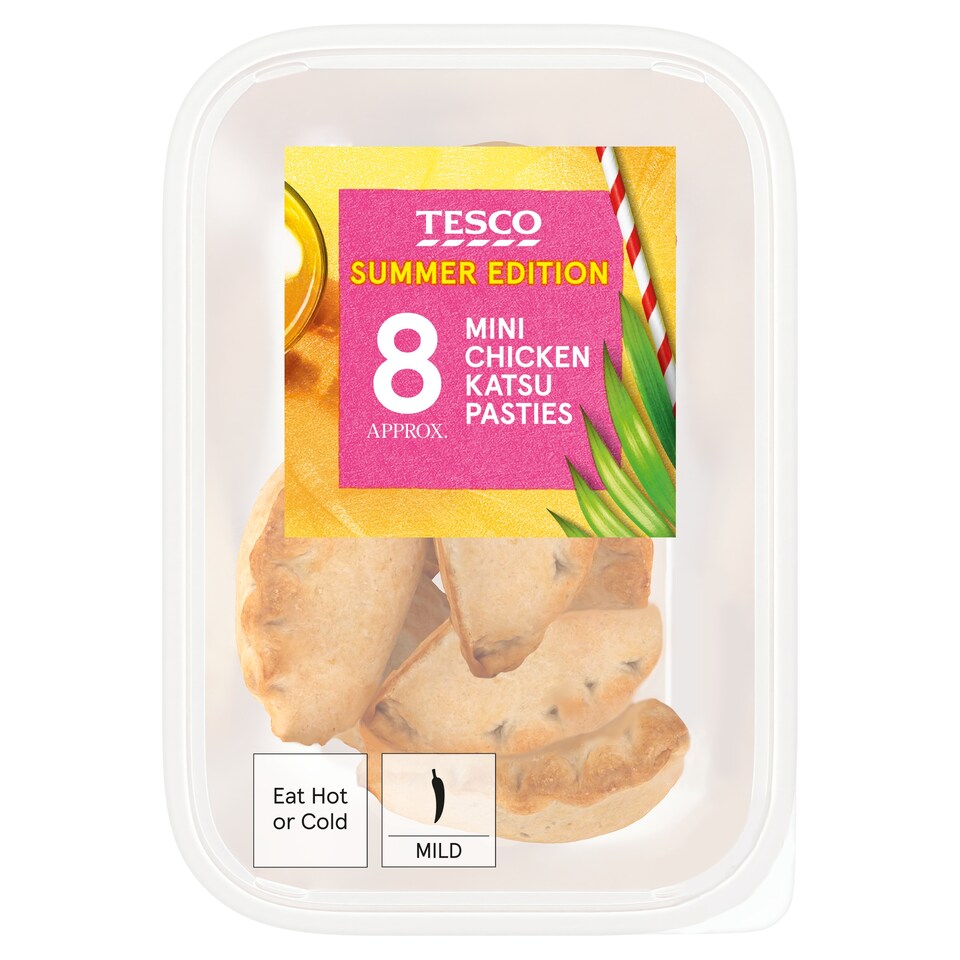 Tesco 8 Mini Chicken Katsu Pasties 240g