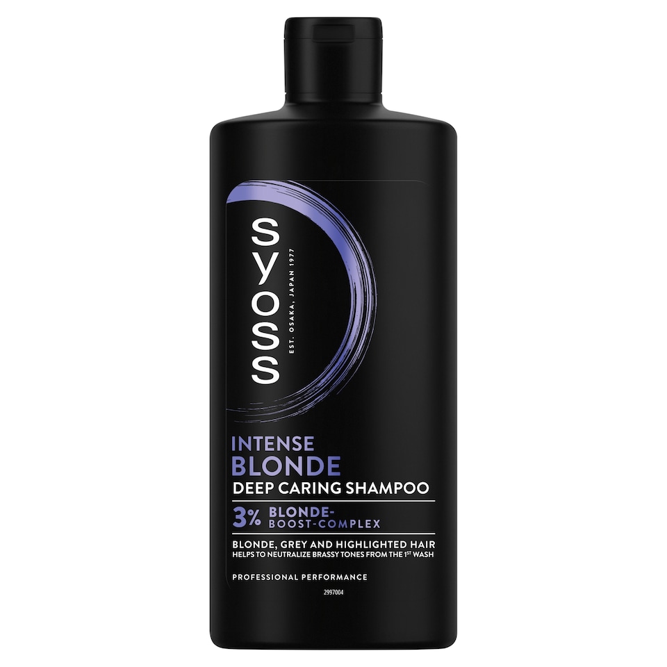 obrázok 1 z Syoss Intense Blond šampón pre blond, šedivé a melírované vlasy 440 ml
