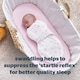 image 3 of Silent Night Swaddle Wraps 0-3M Pink 3 Pack