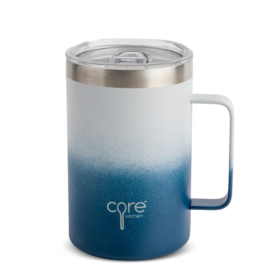 image 1 of Core Kitchen Blue Ombre Travel Mug 502Ml