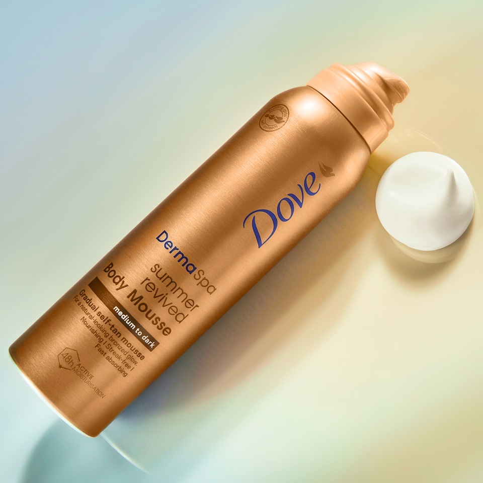 image 1 of Dove Dermaspa Gradual Body Mousse Medium To Dark 150Ml