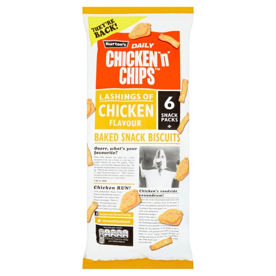 Burton's Chicken 'n' Chips 6x25g Tesco Groceries