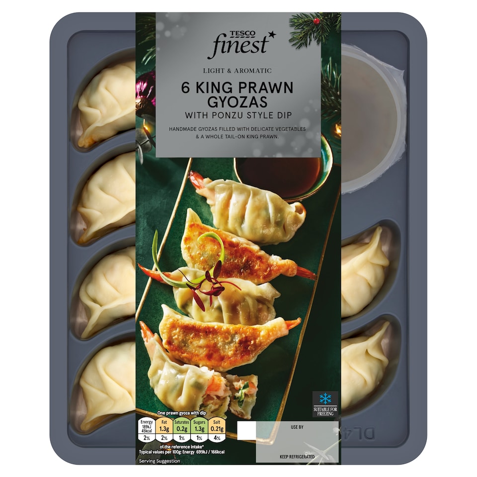 Tesco Finest 6  Prawn Gyoza with Ponzu Dip 180g