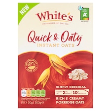 White's Quick & Oaty Instant Oats Simply Original 300G