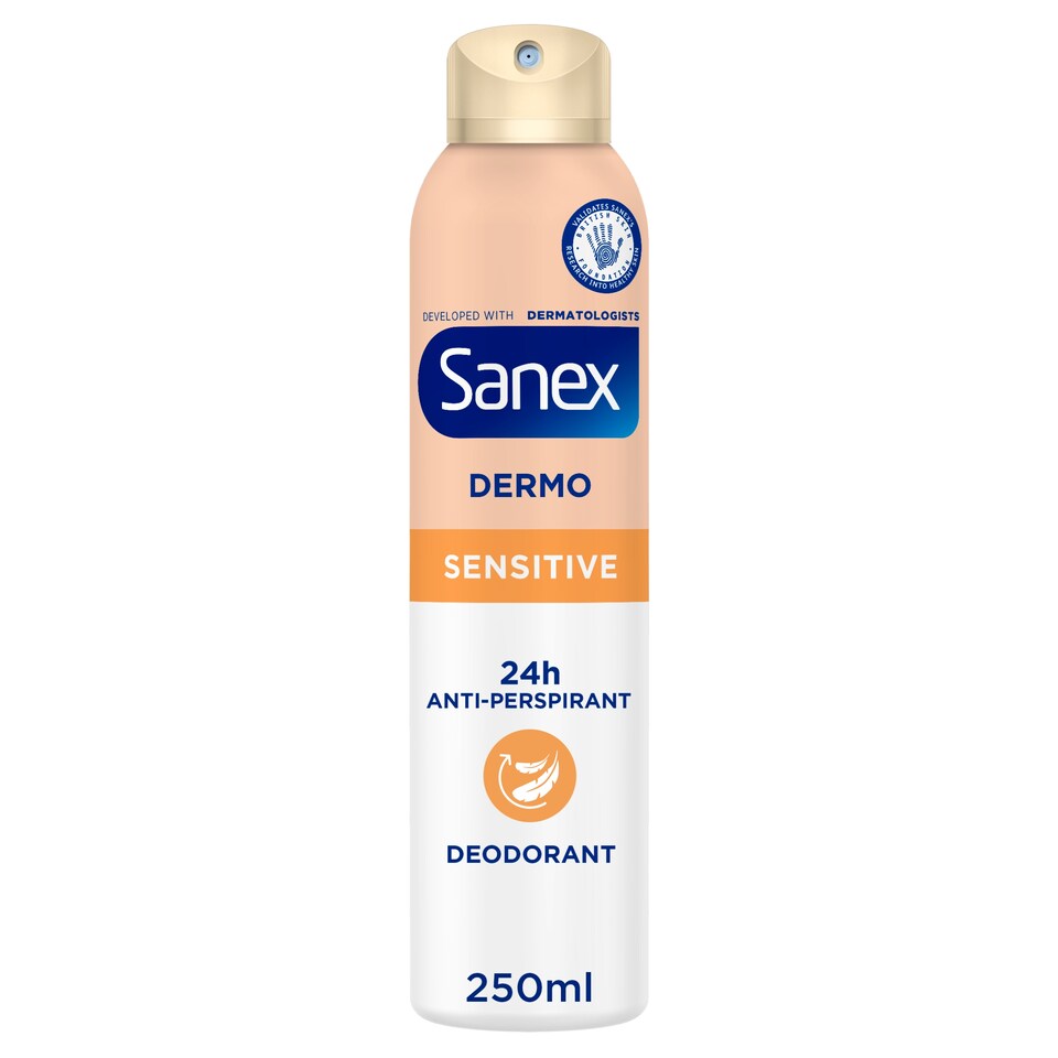 image 1 of Sanex Dermo Sensitive Antiperspirant Deodorant 250Ml