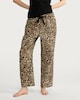 image 2 of F&F Pure Cotton Flannel Leopard Print Pyjama Bottoms in Multi Brown