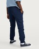 image 3 of F&F Boys Cotton Rich Cuffed Drawstring Cargo Joggers in Navy