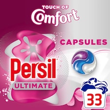 Persil Ultimate Touch of Comfort Laundry Washing Detergent Capsules 33 Washes 696g