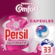 image 1 of Persil Ultimate Touch of Comfort Laundry Washing Detergent Capsules 33 Washes 696g