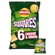 image 1 of Walkers Squares Cheese & Onion Flavour Potato Snacks 6x22g
