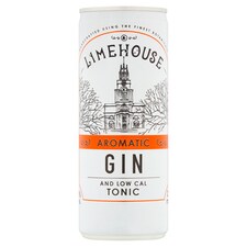 Limehouse Gin And Low Calorie Tonic 250Ml