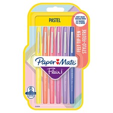 Papermate Flair Pastel Felt Pens 6 Pack