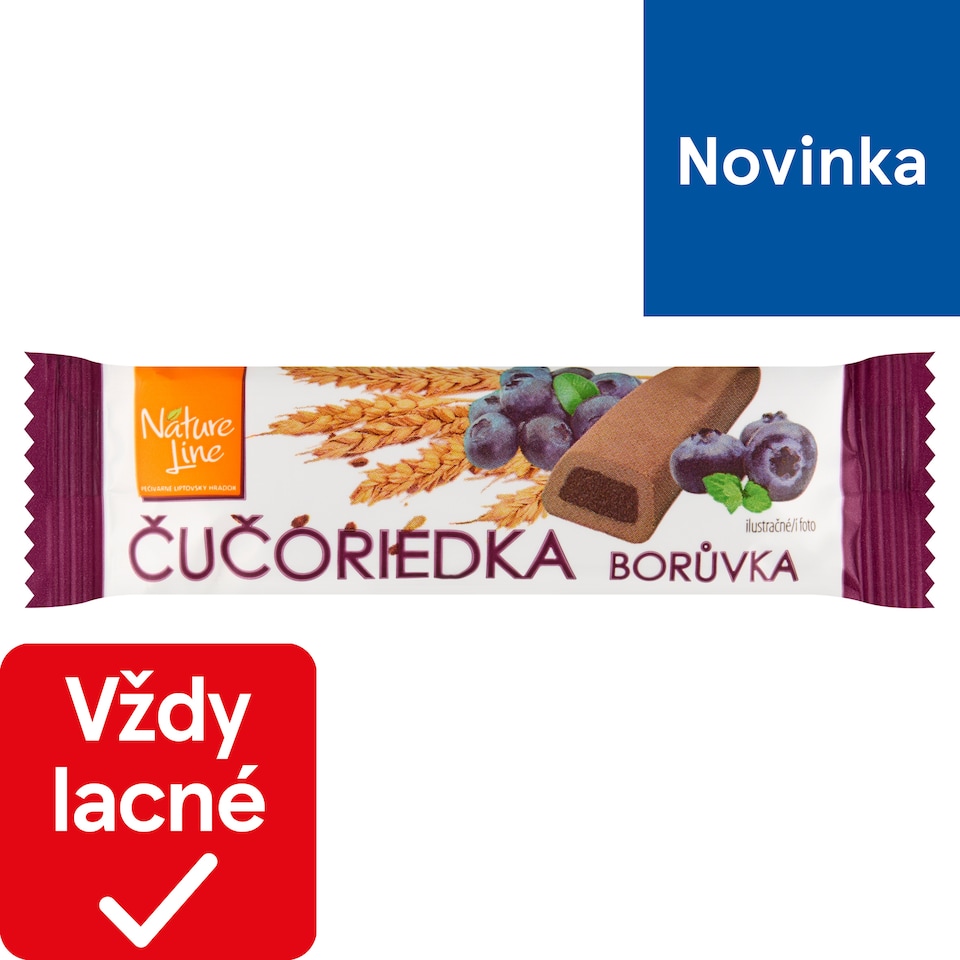 Nature Line Špaldová sušienka s čučoriedkovou náplňou 25 g