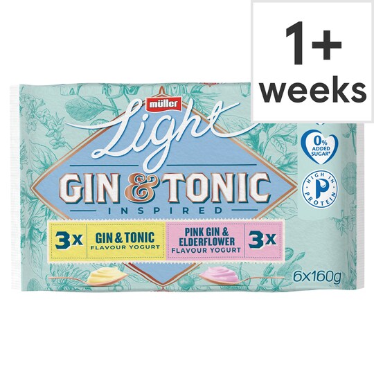 Muller Light Gin & Tonic 6 X 160G