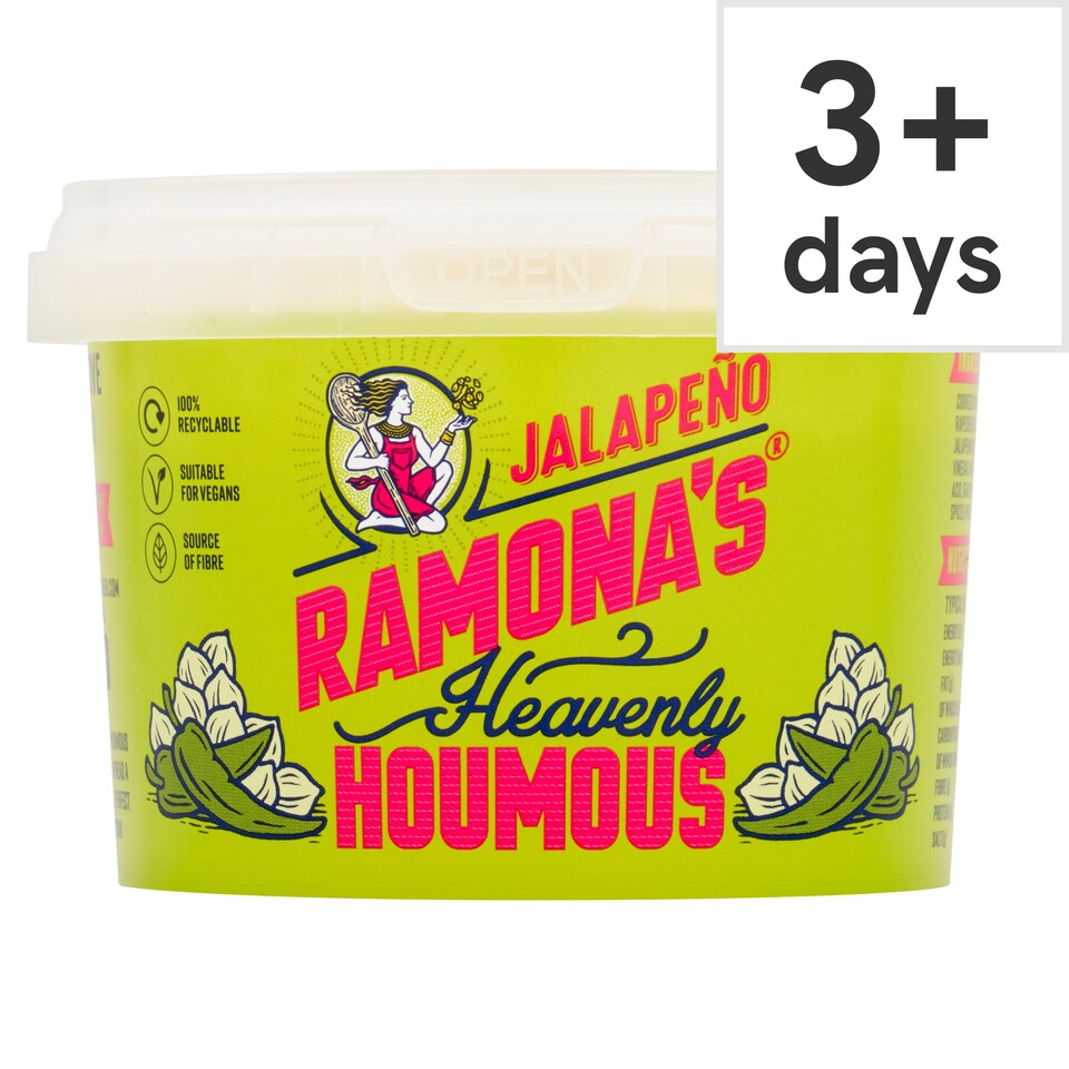 RAMONA'S Heavenly Houmous Jalapeno 250g
