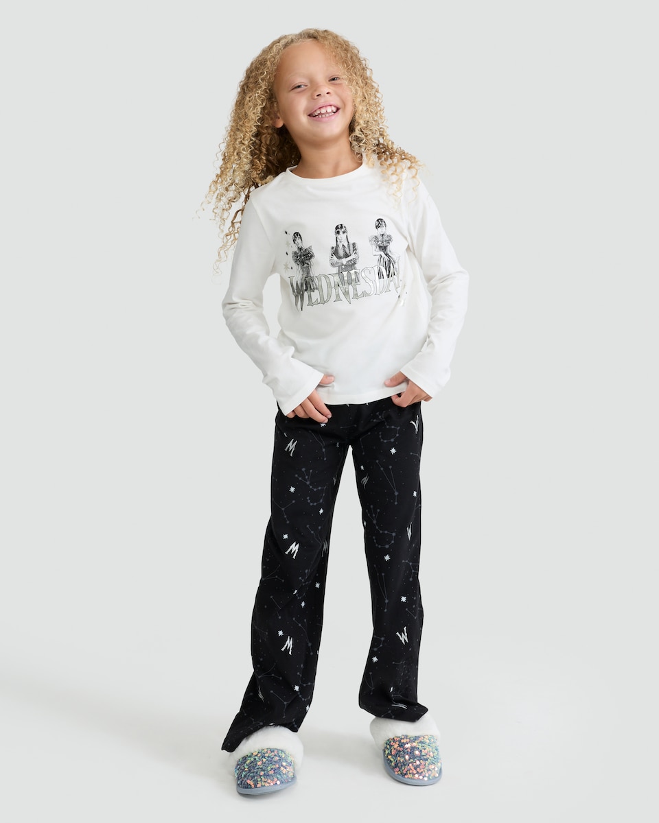 image 1 of Wednesday Pure Cotton Pyjama Set in Multi