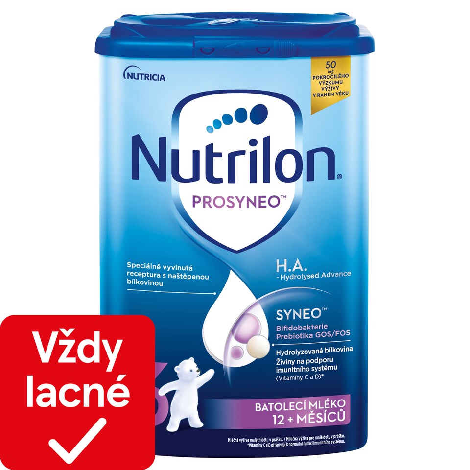 obrázok 1 z Nutrilon 3 Prosyneo H.A.- Hydrolysed Advance batoľacie mlieko od uk. 12. mesiaca 800 g