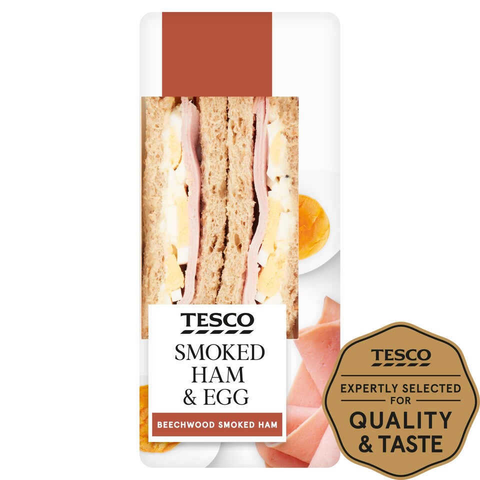 Tesco Smoked Ham And Egg Sandwich