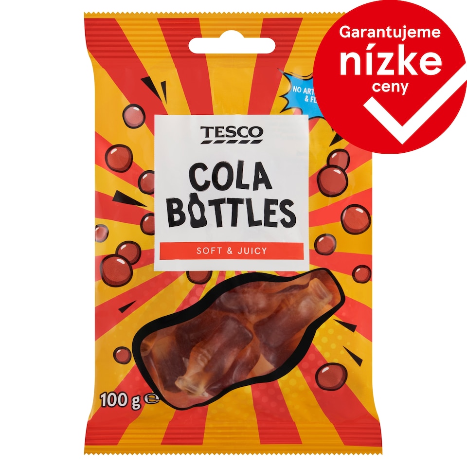 Tesco Želé cukríky s kolovou príchuťou 100 g