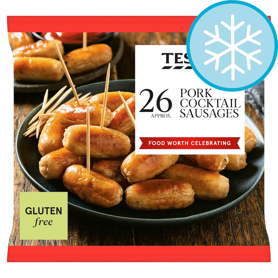 Tesco Pork Cocktail Sausages 26 Pack 312g