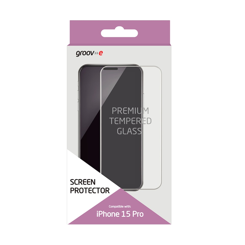 GROOV-E IPHONE 15 PRO SCREEN PROTECTOR