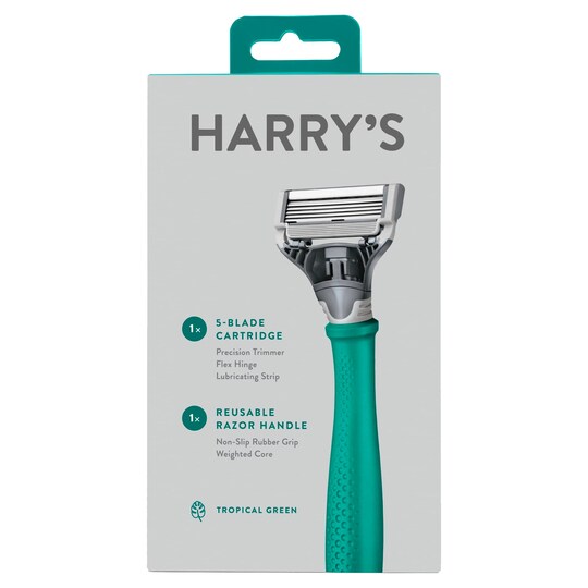 Harry's 5 Blade Razor Tropical Green Tesco Groceries