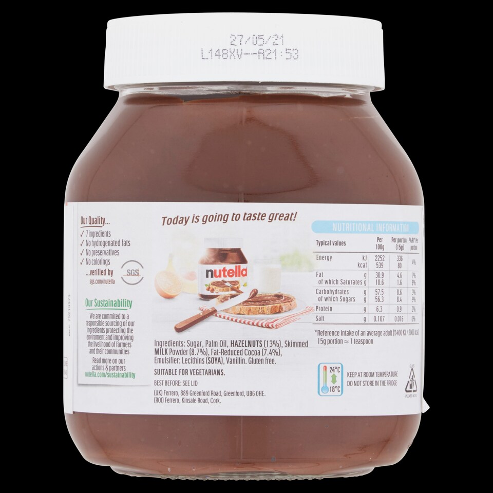 image 1 of Nutella Hazelnut Chocolate Spread 1Kg